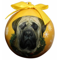 E&S Imports Shatter Proof Ball Christmas Ornament - Mastiff(CBO-80)