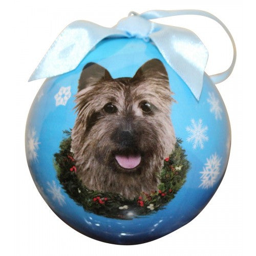 E&S Imports Shatter Proof Ball Christmas Ornament - Cairn Terrier(CBO-9)