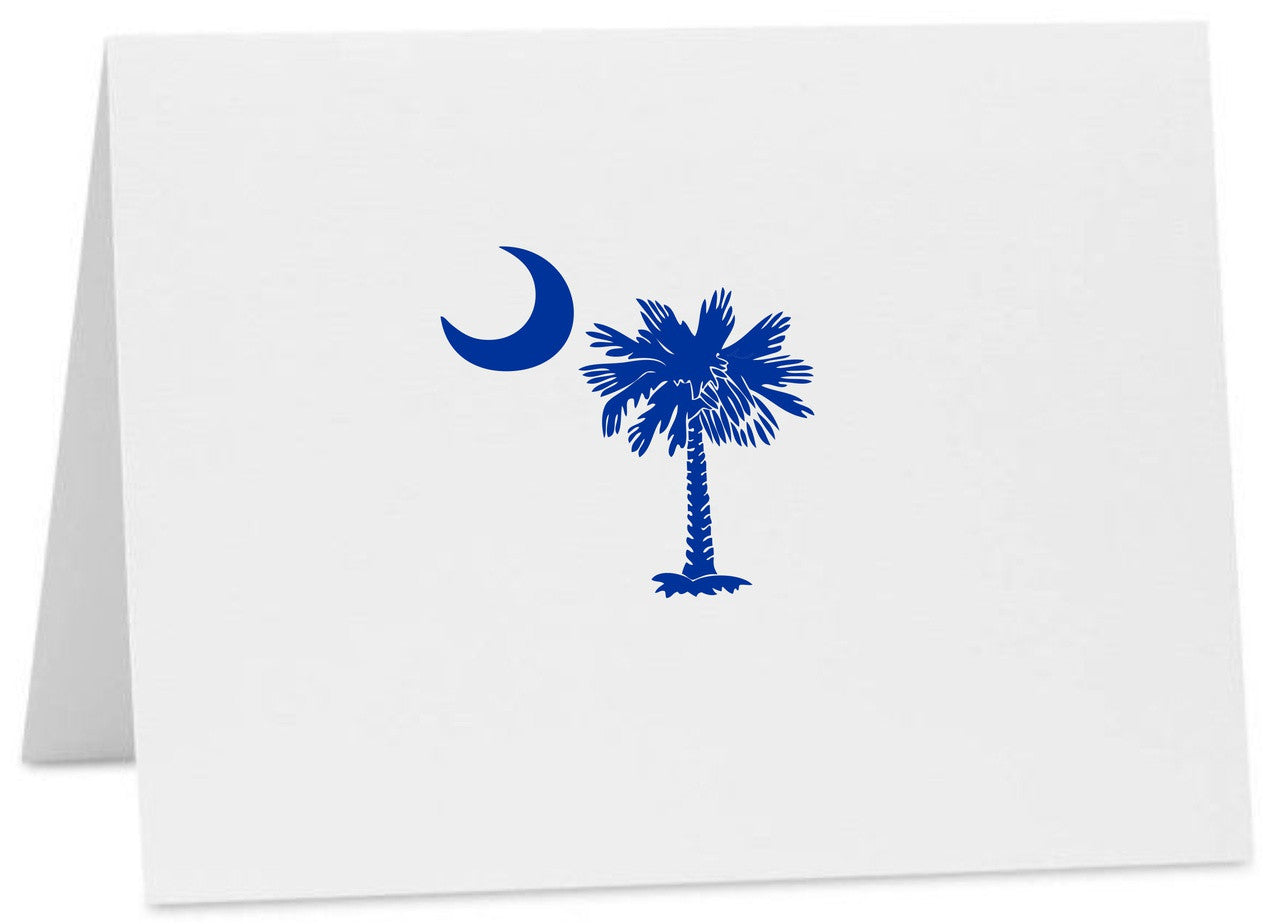 Palmetto Moon SC Logo Note Cards with Envelopes (Available in Multiple Colors) CC-10375