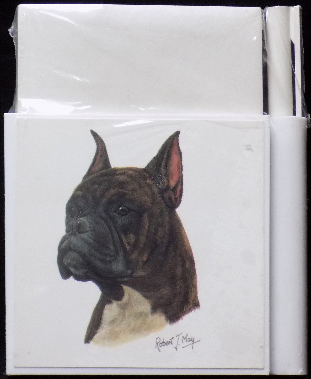 Hold-A-Note Designs by Robert May - Brindle Boxer (RHN33C)
