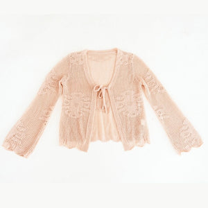 Crochet Bell Sleeve Cardigan- Child