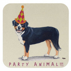 Fur Children Party Animal Coasters - Greater Swiss Mountain Dog (PC040471)