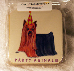 Fur Children Party Animal Coasters - Yorkshire Terrier (Yorkie) (PC0404148)