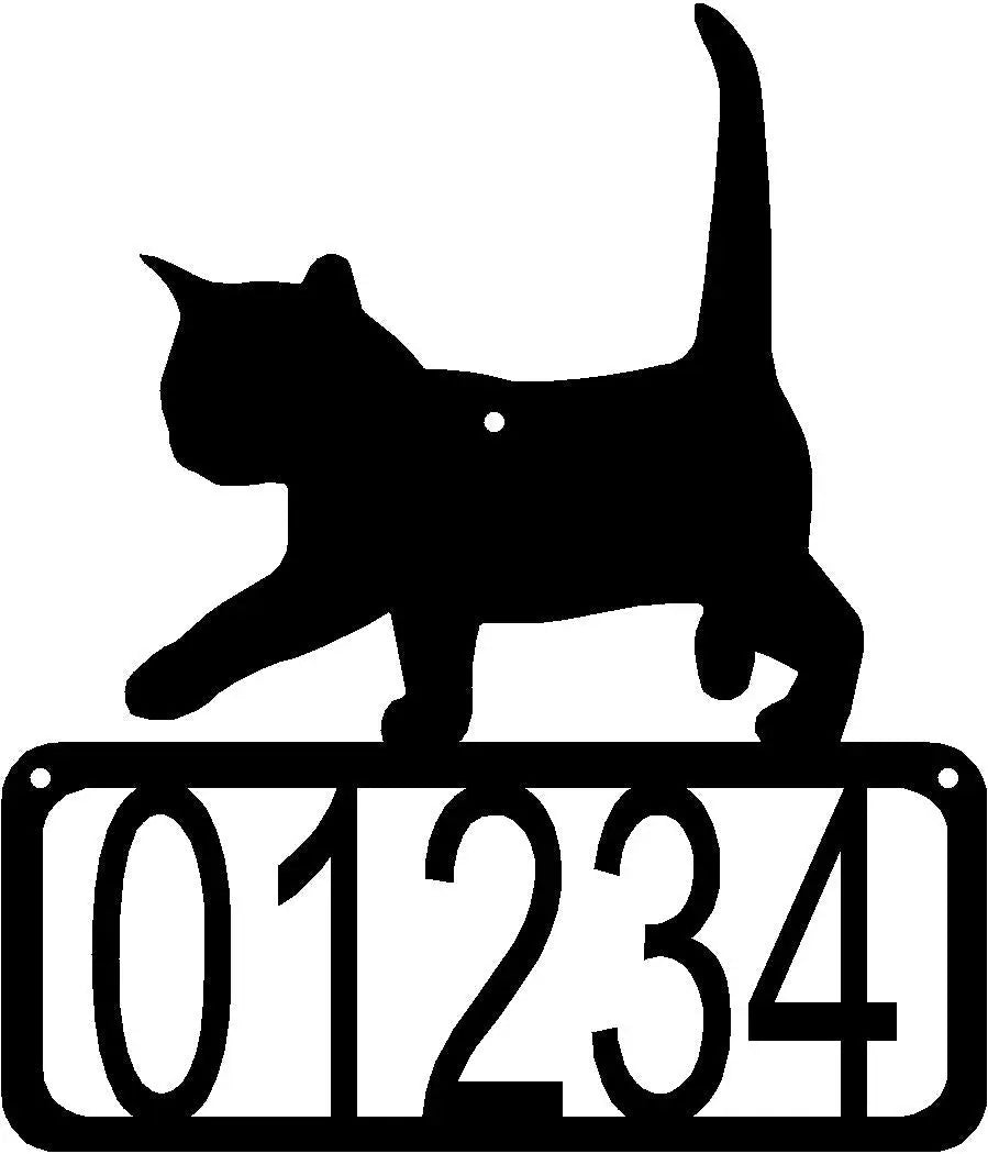 Cat #02 House Address Sign