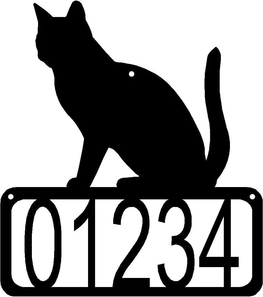 Cat #03 House Address Sign
