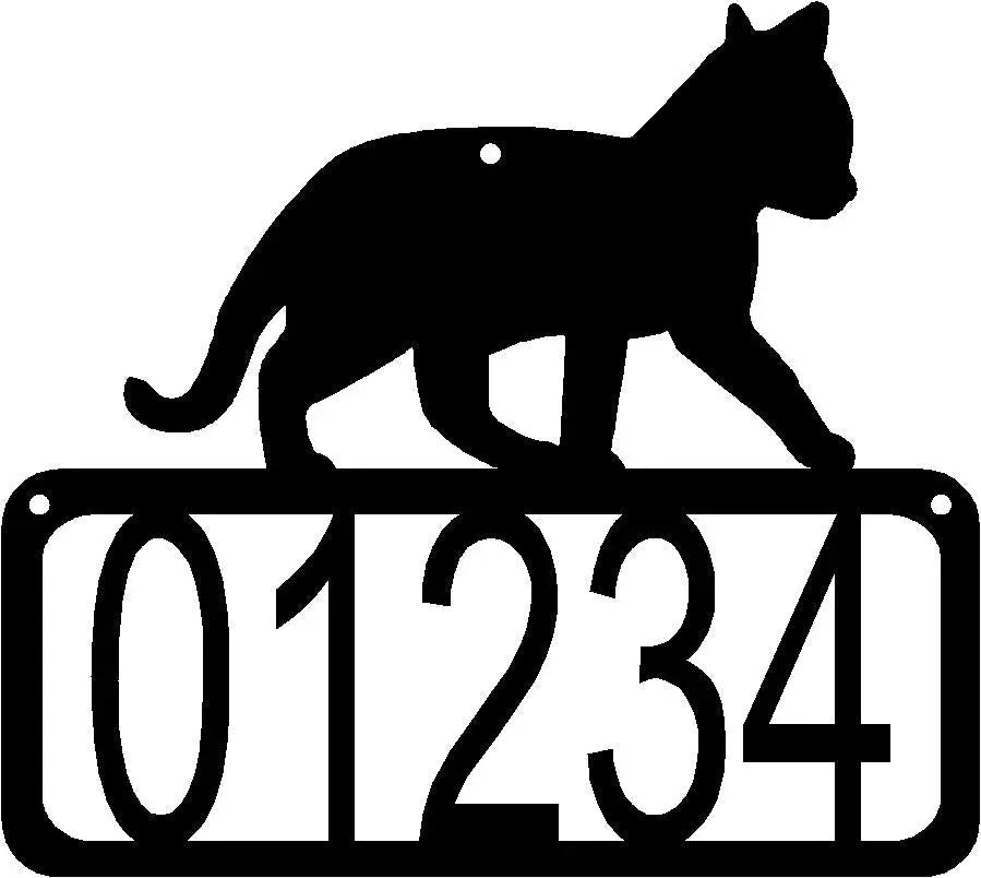 Cat #12 House Address Sign