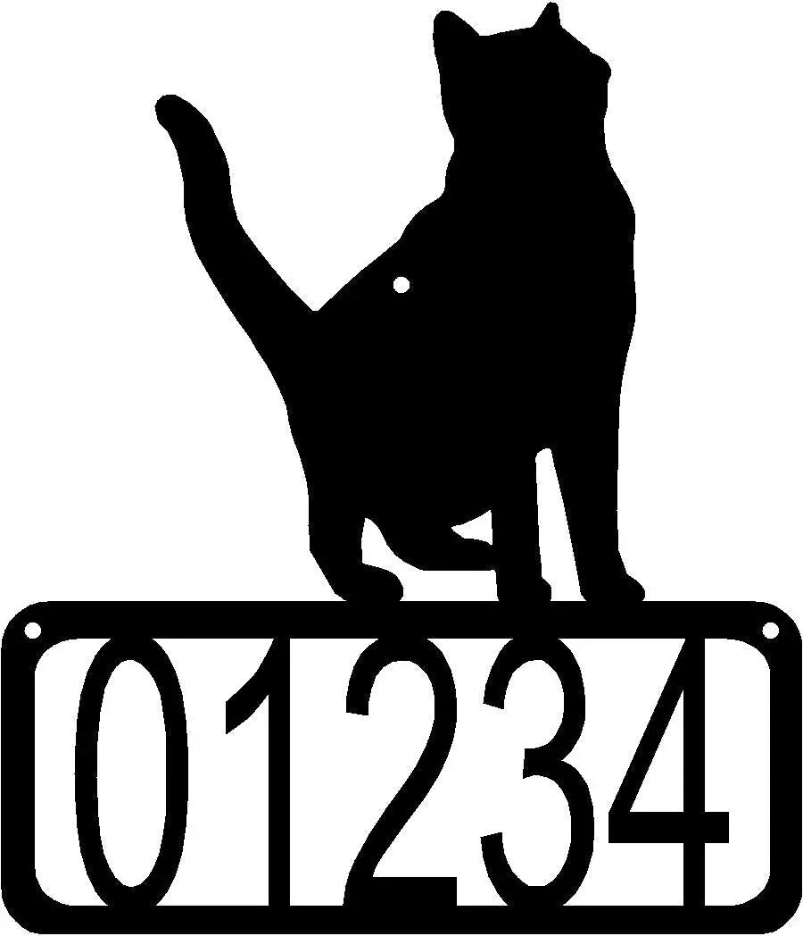 Cat #13 House Address Sign