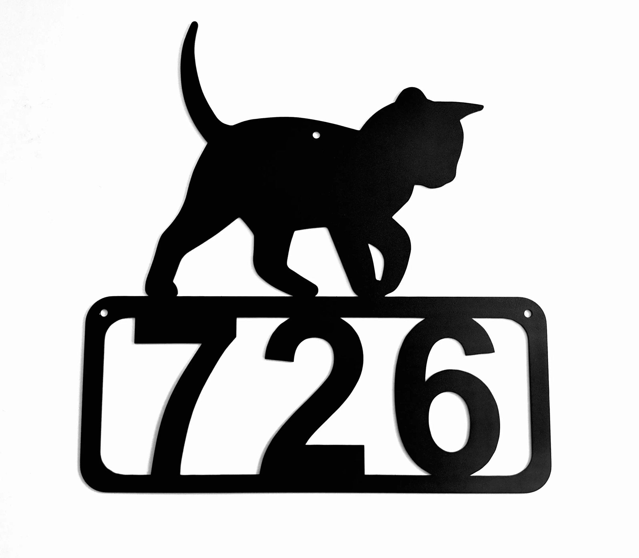 Cat #14 House Address Sign