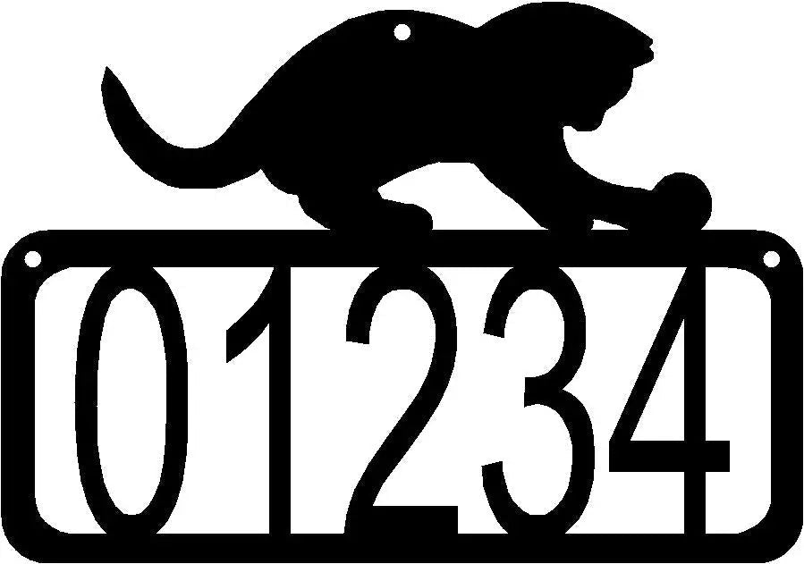 Cat #01 House Address Sign