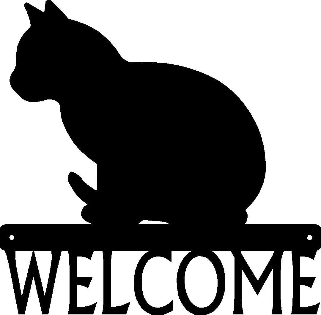 Cat #07 Welcome Sign