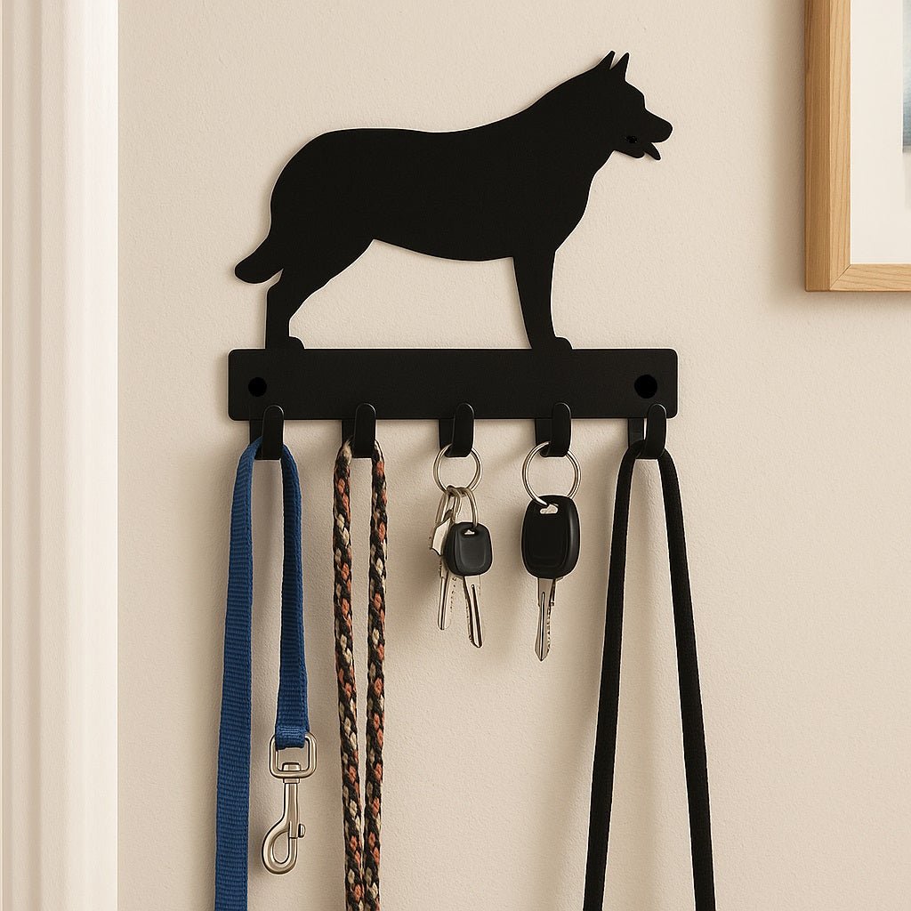 Australian Cattle Dog/ Blue Heeler Key Rack/ Leash Hanger
