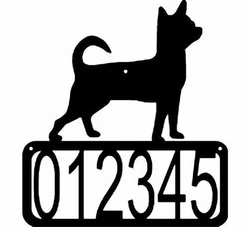Chihuahua Dog House Address Sign