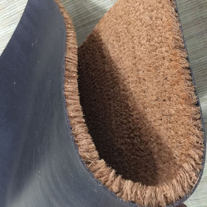 Purple Turtle Gifts 18x30 in Coir Welcome Doormat - Hey Y'all with Palmetto Moon South Carolina SC Flag Logo features rubberized backing to reduce slipping