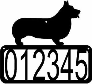 Pembroke Welsh Corgi Dog House Address Sign