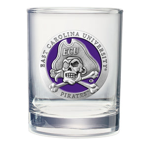 East Carolina University Double Old Fashioned Glass, 13.5 oz