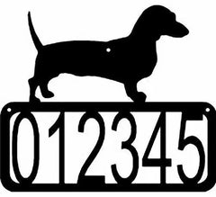 Dachshund Dog House Address Sign