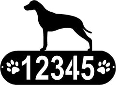 Dalmatian Dog PAWS House Address Sign or Name Plaque