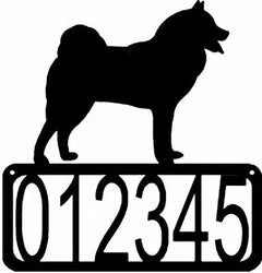 Finnish Spitz Dog House Address Sign