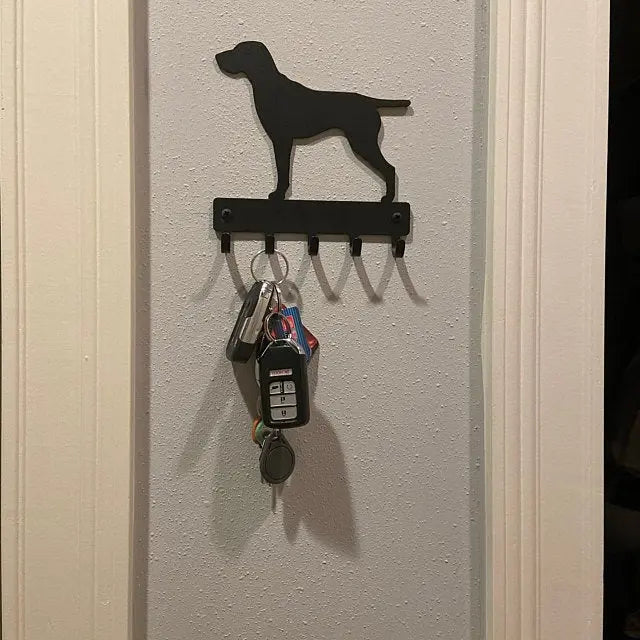 GSP German Shorthaired Pointer Dog Key Holder/ Leash Rack