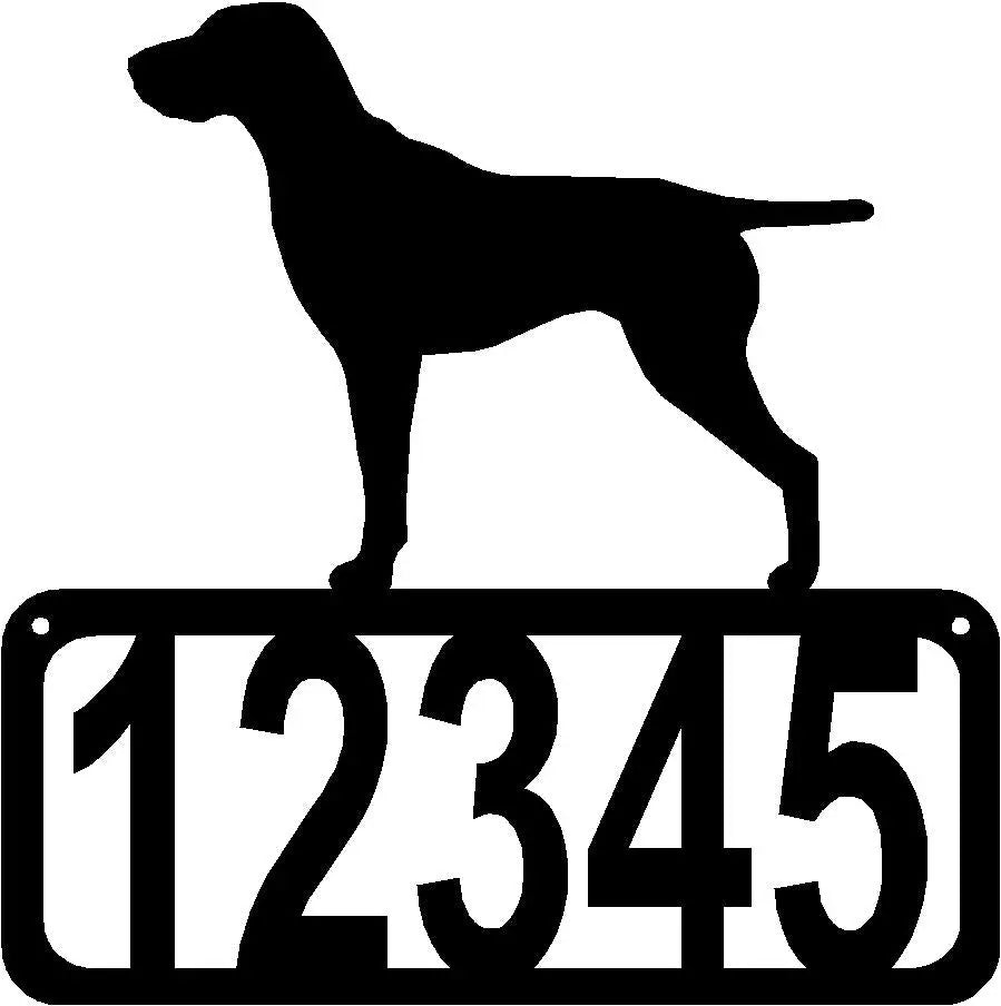 German Shorthaired Pointer GSP Dog House Address Sign