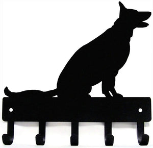 German Shepherd (Sitting) Dog Key Rack/ Leash Holder