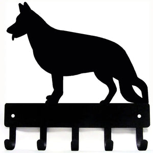 German Shepherd Key Holder and Leash Hanger