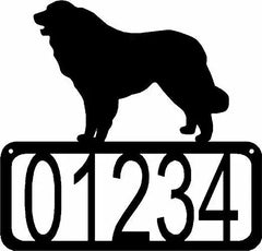 Great Pyrenees Dog House Address Sign