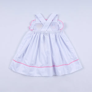 White character ruffle dress