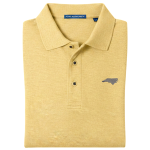 State of North Carolina Polo Shirt - Banana Yellow (Available in Different Thread Colors)