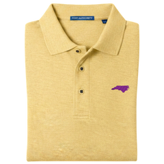State of North Carolina Polo Shirt - Banana Yellow (Available in Different Thread Colors)