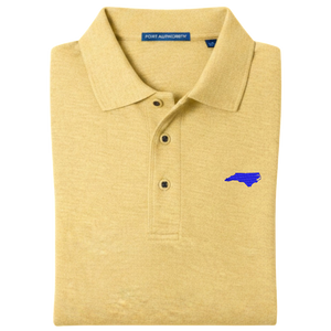 State of North Carolina Polo Shirt - Banana Yellow (Available in Different Thread Colors)