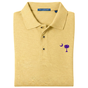 Palmetto Moon Polo Shirt - Banana Yellow (Available in Different Thread Colors)