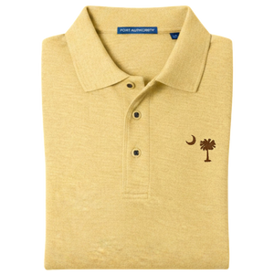 Palmetto Moon Polo Shirt - Banana Yellow (Available in Different Thread Colors)
