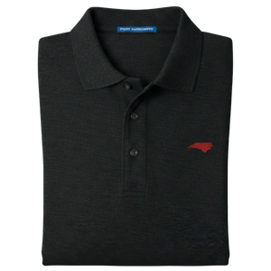 State of North Carolina Polo Shirt - Black (Available in Different Thread Colors)