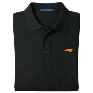 State of North Carolina Polo Shirt - Black (Available in Different Thread Colors)