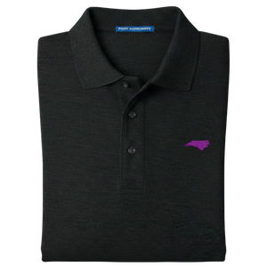 State of North Carolina Polo Shirt - Black (Available in Different Thread Colors)