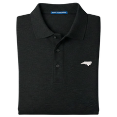 State of North Carolina Polo Shirt - Black (Available in Different Thread Colors)