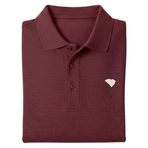 State of South Carolina Polo Shirt - Burgundy Garnett (Available in Different Thread Colors) (Copy)