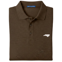 State of North Carolina Polo Shirt - Brown (Available in Different Thread Colors)