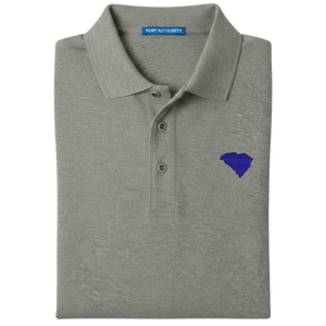 State of South Carolina Polo Shirt - Cool Grey (Available in Different Thread Colors)