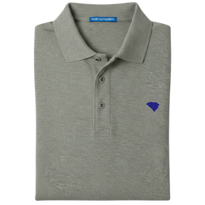 State of South Carolina Polo Shirt - Cool Grey (Available in Different Thread Colors)