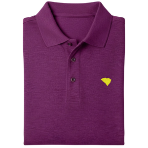 State of South Carolina Polo Shirt - Deep Berry (Available in Different Thread Colors)