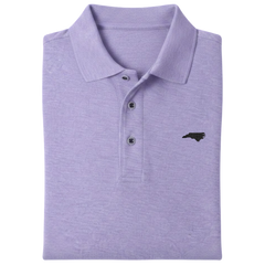 State of North Carolina Polo Shirt - Lavender (Available in Different Thread Colors)