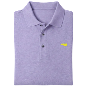 State of North Carolina Polo Shirt - Lavender (Available in Different Thread Colors)