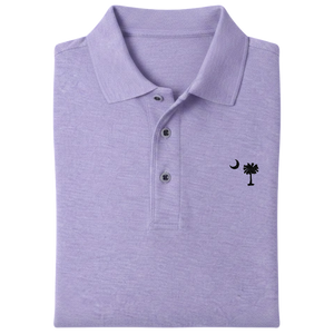 Palmetto Moon Polo Shirt - Lavender (Available in Different Thread Colors)