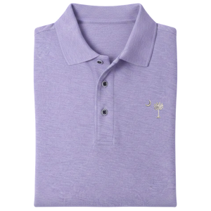 Palmetto Moon Polo Shirt - Lavender (Available in Different Thread Colors)