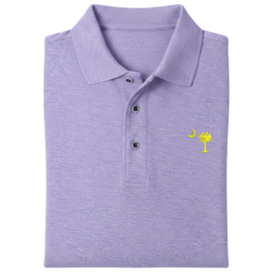 Palmetto Moon Polo Shirt - Lavender (Available in Different Thread Colors)