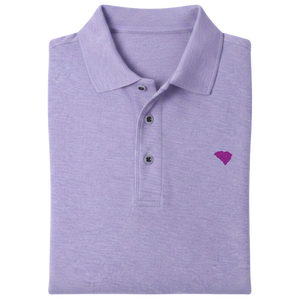 State of South Carolina Polo Shirt - Lavender (Available in Different Thread Colors)