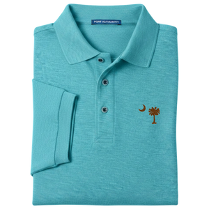 Palmetto Moon Polo Shirt - Maui Blue (Available in Different Thread Colors)