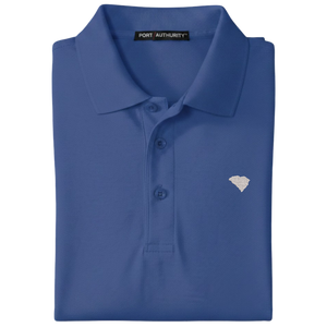 State of South Carolina Polo Shirt - Mediterranean Blue (Available in Different Thread Colors)
